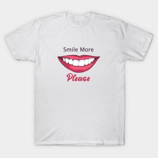 Smile More, Please | Face Expressions | Smiling T-Shirt